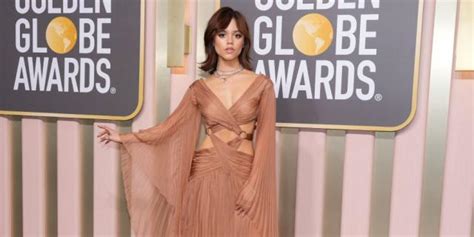 genna ortega nude|Jenna Ortega Wore a Pleated, Nude Dress to the 2023 Golden。